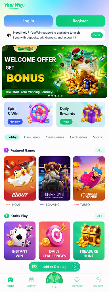 Yaarwin sign up Yaarwin sign up